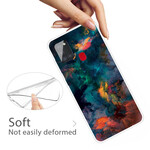 Funda Samsung Galaxy A21s Nubes de colores