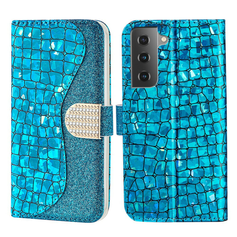 Funda Samsung Galaxy S21 FE Croco Diamond