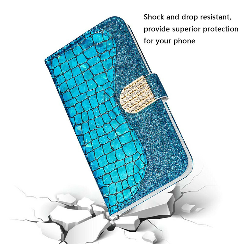 Funda Samsung Galaxy S21 FE Croco Diamond