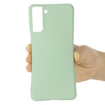 Funda de silicona líquida Samsung Galaxy S21 FE con colgante
