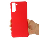 Funda de silicona líquida Samsung Galaxy S21 FE con colgante