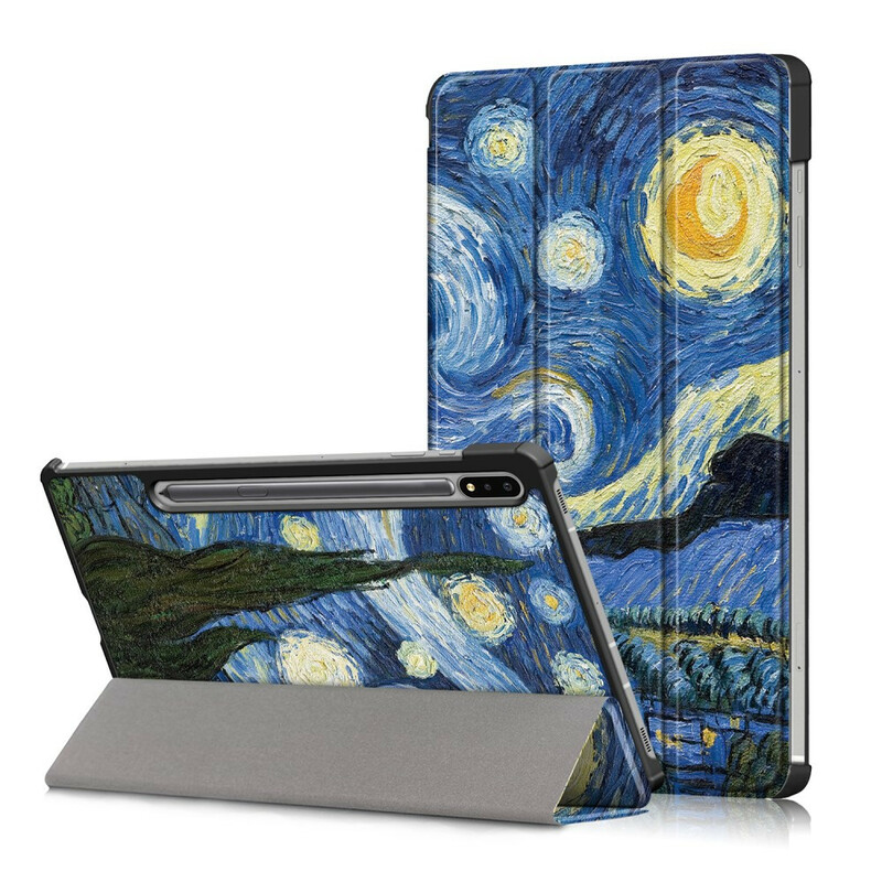 Funda inteligente Samsung Galaxy Tab S7 FE reforzada Van Gogh