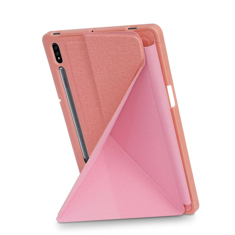 Funda inteligente Samsung Galaxy Tab S7 FE / T736 Textura de tela de origami