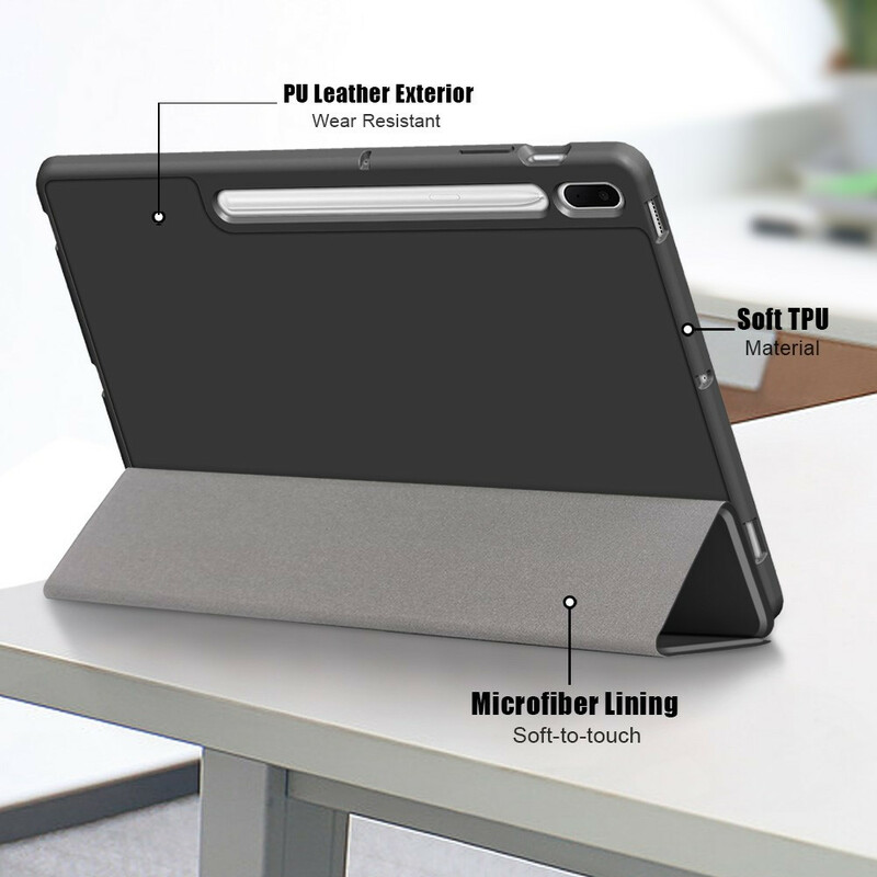 Funda inteligente trilateral para Samsung Galaxy Tab S7 FE