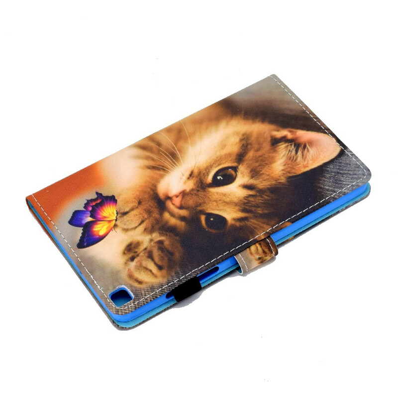 Funda Samsung Galaxy Tab A7 Lite Mi gatito y mariposa