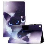 Funda Samsung Galaxy Tab A7 Lite Gato Ojos Azules