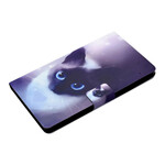 Funda Samsung Galaxy Tab A7 Lite Gato Ojos Azules