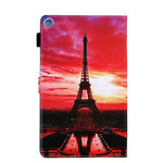Funda Samsung Galaxy Tab A7 Lite Sunset Eiffel Tower