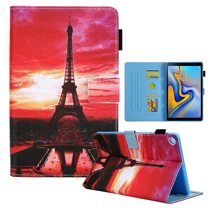 Funda Samsung Galaxy Tab A7 Lite Sunset Eiffel Tower
