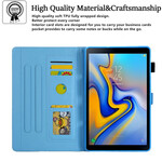 Funda de mármol geométrica para Samsung Galaxy Tab A7 Lite