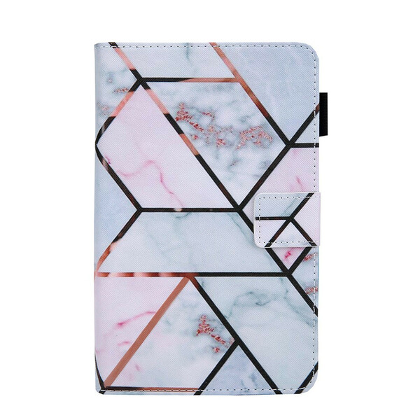 Funda de mármol geométrica para Samsung Galaxy Tab A7 Lite