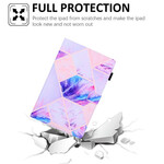 Funda Samsung Galaxy Tab A7 Lite Diseño geométrico de mármol