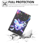 Funda Samsung Galaxy Tab A7 Lite Estrellas de mariposa