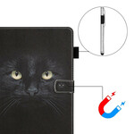 Funda Samsung Galaxy Tab A7 Lite Ojos de Gato Negra