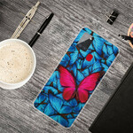 Funda flexible de mariposas para el Samsung Galaxy A21s