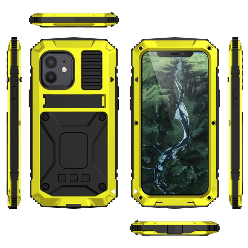 Funda impermeable para el iPhone 12 Mini con soporte R-JUST