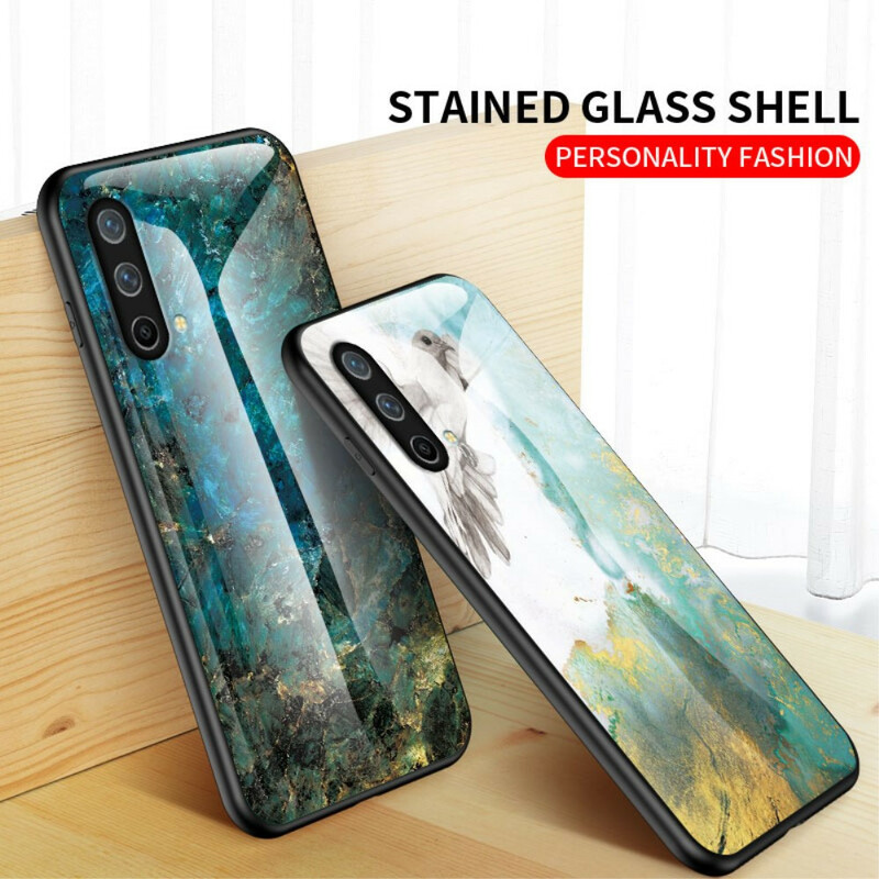 OnePlus Nord CE 5G Funda Marble Colors Tempered Glass