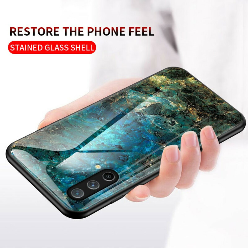OnePlus Nord CE 5G Funda Marble Colors Tempered Glass