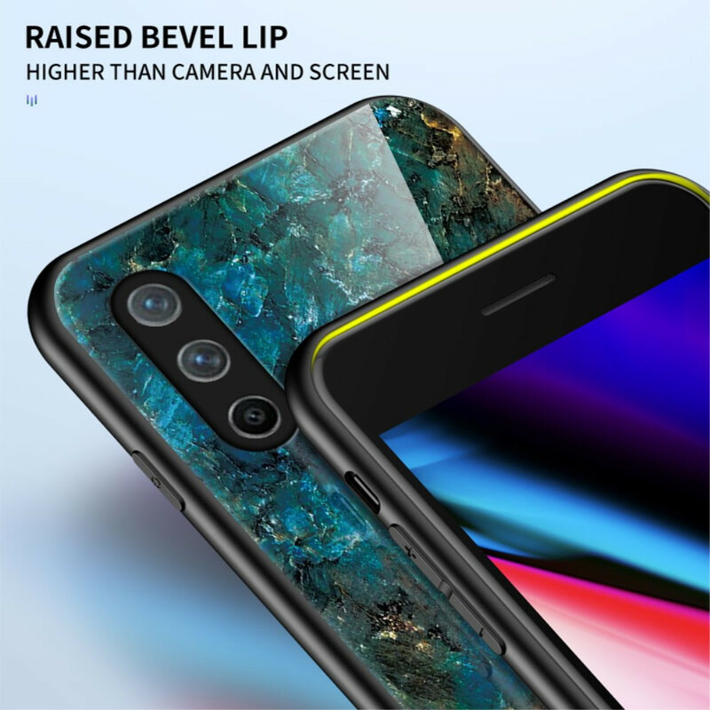 OnePlus Nord CE 5G Funda Marble Colors Tempered Glass