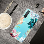 Funda de flor de acuarela transparente OnePlus Nord CE 5G