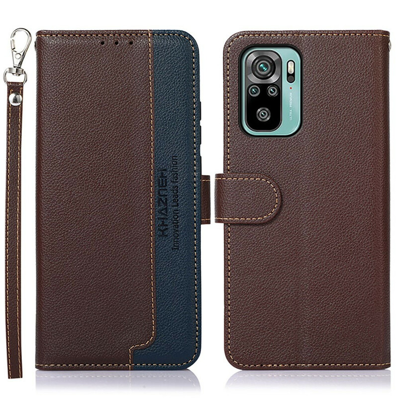 Funda RFID Xiaomi Redmi Note 10 / Note 10s Style Litchi KHAZNEH