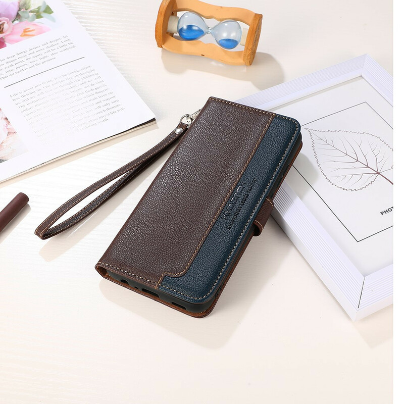 Funda RFID Xiaomi Redmi Note 10 / Note 10s Style Litchi KHAZNEH