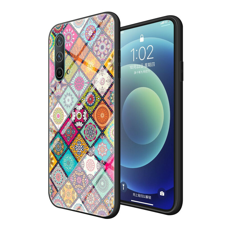 Funda magnética de patchwork OnePlus Nord CE 5G