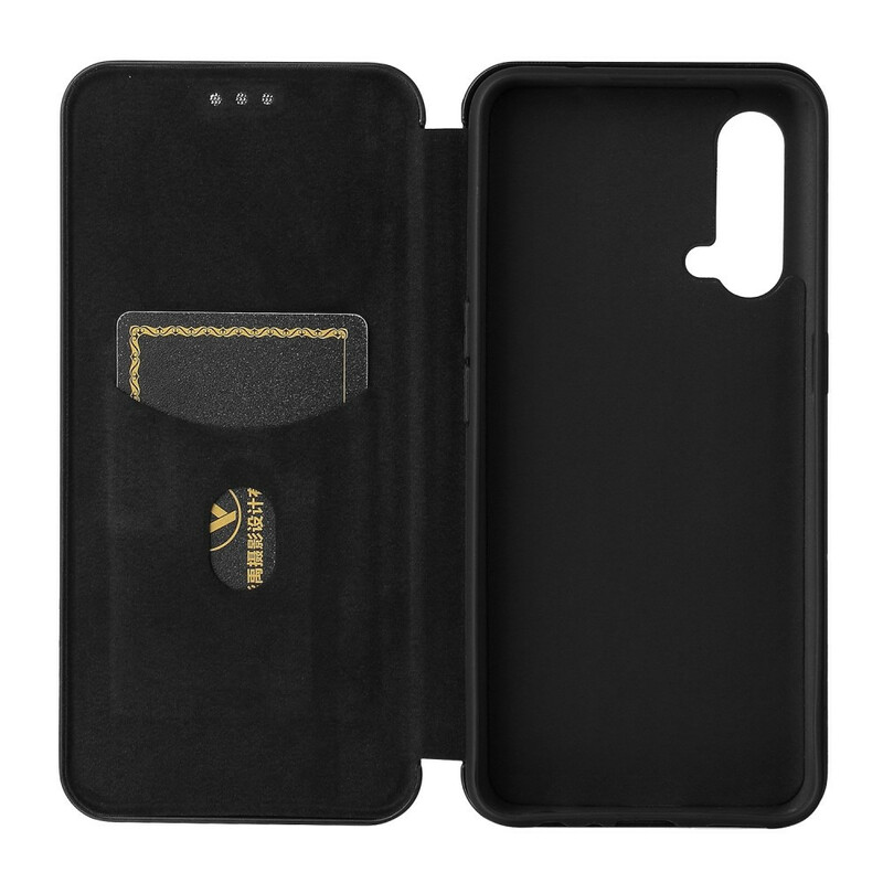 Flip Cover OnePlus Nord CE 5G Silicona Color Carbono