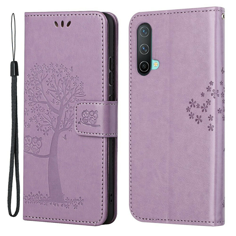 Funda con colgante de árbol y búho de OnePlus Nord CE 5G