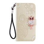 Xiaomi Redmi Note 10 / Note 10s Funda Mandala Owl and Charm