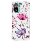 Xiaomi Redmi Note 10 / Note 10s Funda Marbled Flowers