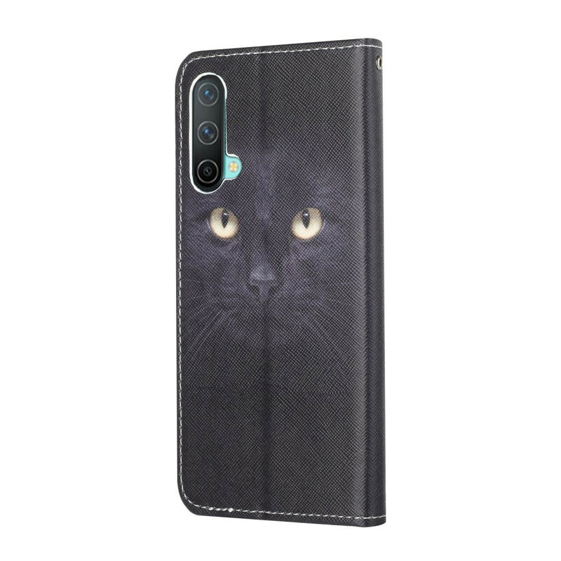 Funda con colgante de ojo de gato negra de OnePlus Nord CE 5G