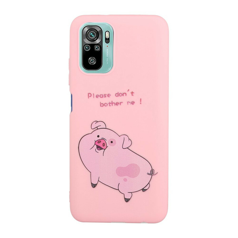 Funda de cerdo para el Xiaomi Redmi Note 10 / Note 10s con colgante Kiss