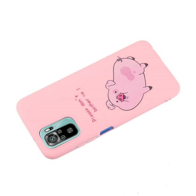 Funda de cerdo Xiaomi Redmi Note 10 / Note 10s con colgante Kiss