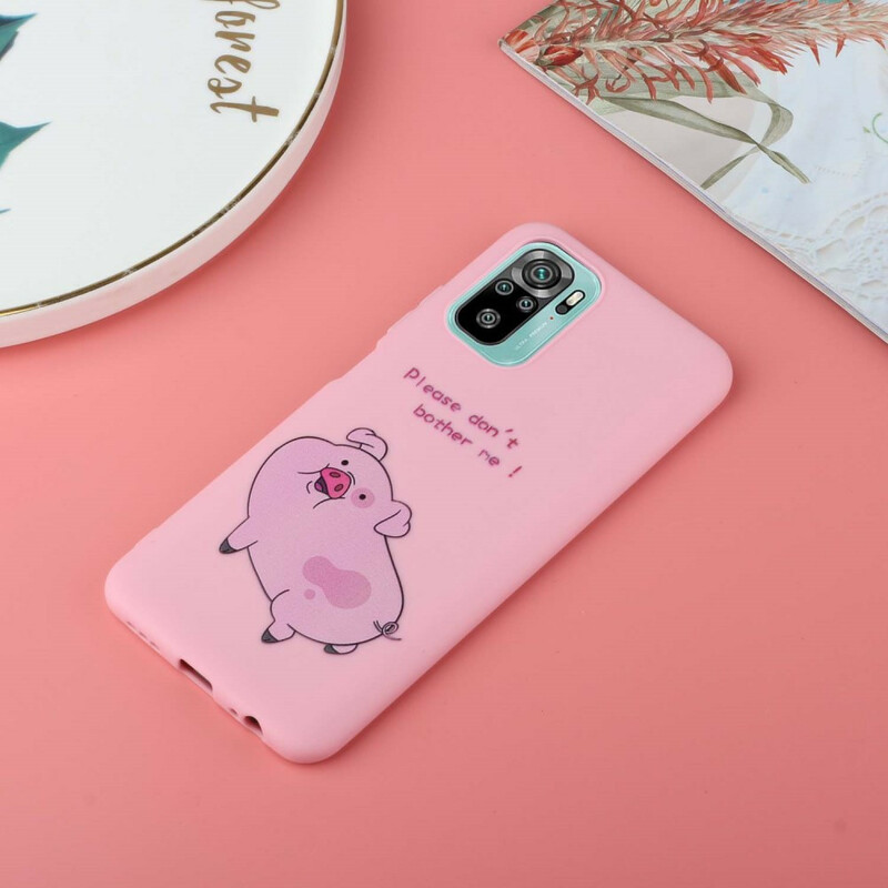 Funda de cerdo para el Xiaomi Redmi Note 10 / Note 10s con colgante Kiss