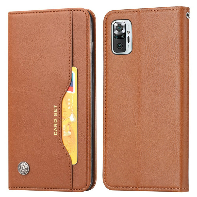 Funda Flip Cover Xiaomi Redmi Note 10 / Note 10s Leatherette Card Funda Funda Flip Cover Xiaomi Redmi Note 10 / Note 10s Leatherette Card Funda