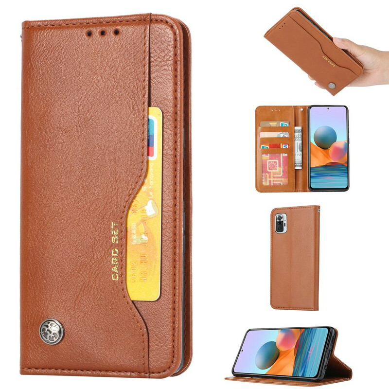 Funda Flip Cover Xiaomi Redmi Note 10 / Note 10s Leatherette Card Funda Funda Flip Cover Xiaomi Redmi Note 10 / Note 10s Leatherette Card Funda
