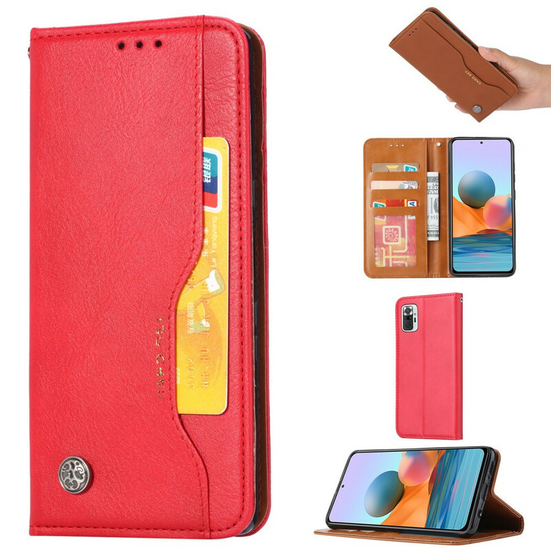 Funda Flip Cover Xiaomi Redmi Note 10 / Note 10s Leatherette Card Funda