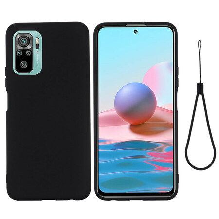 Xiaomi Redmi Note 10 / Note 10s Funda de silicona líquida con colgante