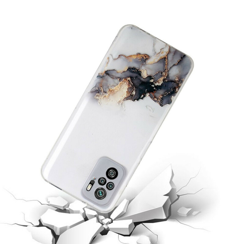 Xiaomi Redmi Note 10 / Note 10s Funda de silicona efecto mármol