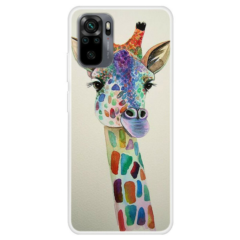 Xiaomi Redmi Note 10 / Note 10s Giraffe Colorful Funda