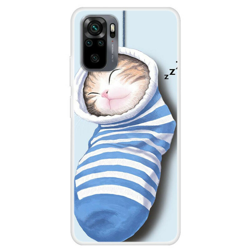 Funda Xiaomi Redmi Note 10/10S/Poco M5s Sleeping Kitten - Dealy