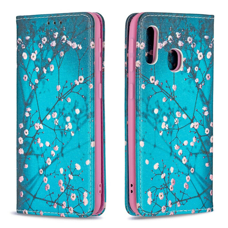 Flip Cover Samsung Galaxy A20e Ramas Floreadas