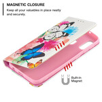 Flip Cover Samsung Galaxy A20e Mariposas de colores
