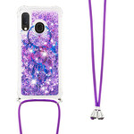 Samsung Galaxy A20e Funda de cuerda con purpurina Dreamcatcher