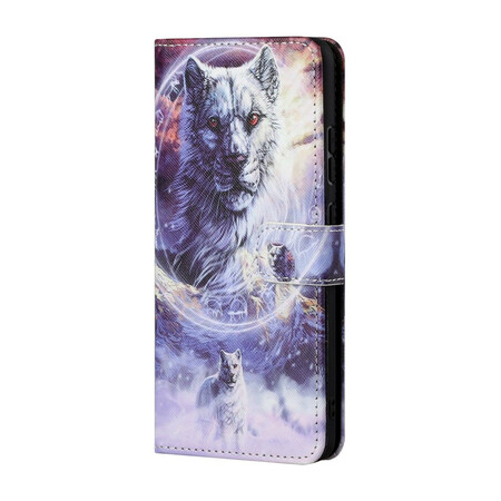 Xiaomi Redmi Note 10 5G / Poco M3 Pro 5G Funda de lobo con colgante