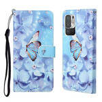 Xiaomi Redmi Note 10 5G / Poco M3 Pro 5G Funda con colgante de mariposa