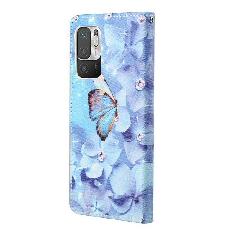 Xiaomi Redmi Note 10 5G / Poco M3 Pro 5G Funda con colgante de mariposa