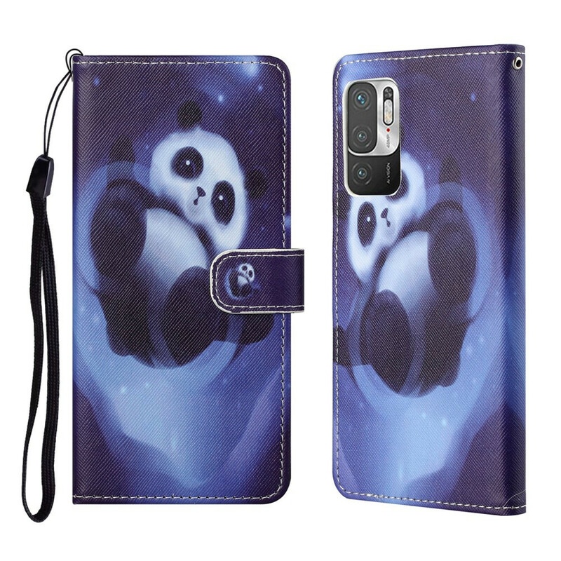 Xiaomi Redmi Note 10 5G / Poco M3 Pro 5G Panda Space Strap Funda