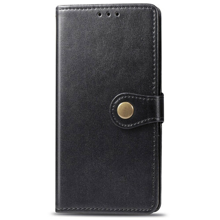 Funda de polipiel para Samsung Galaxy A21s con cierre vintage